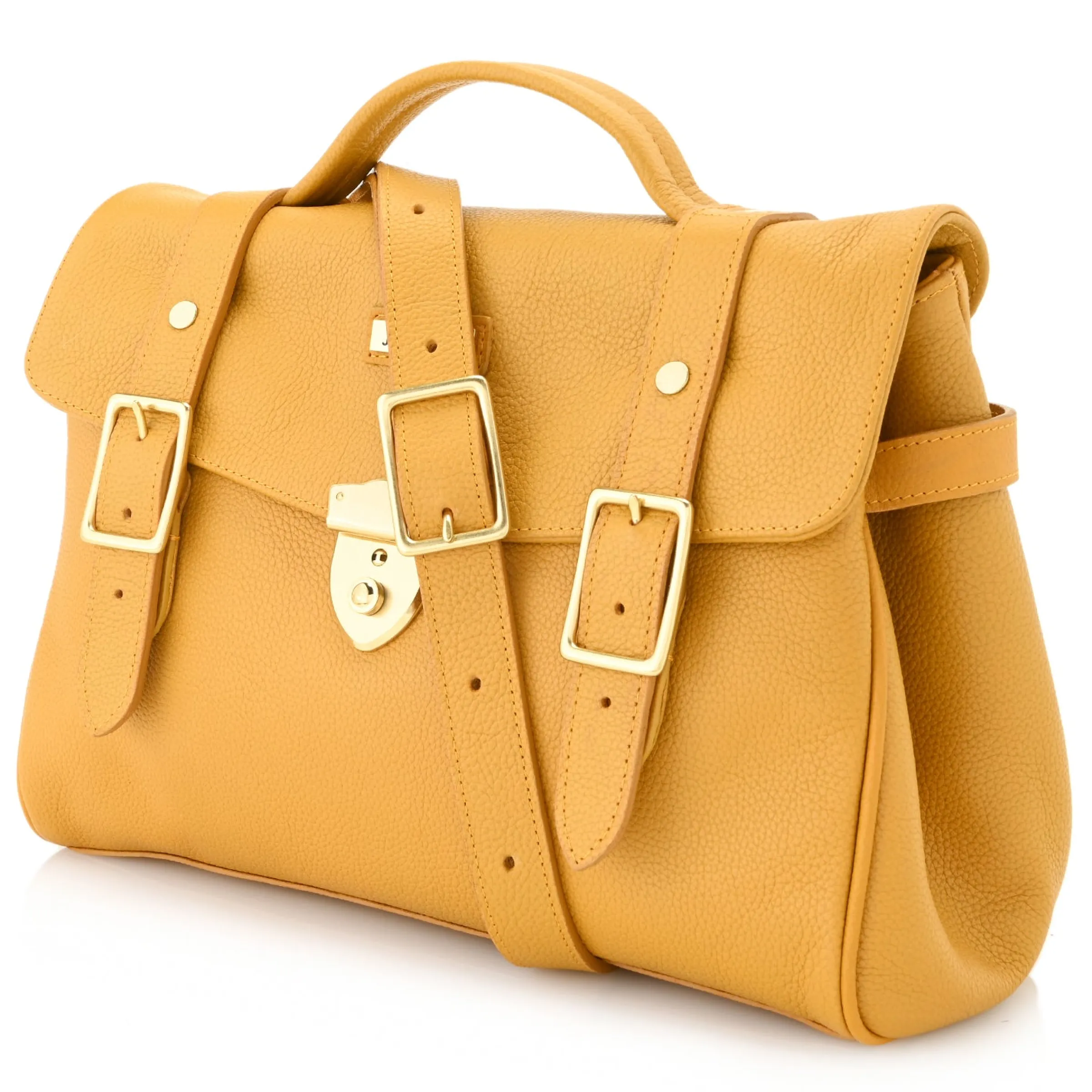 J. W. Hulme Co Blair Lock Satchel Pebble Leather> Satchels