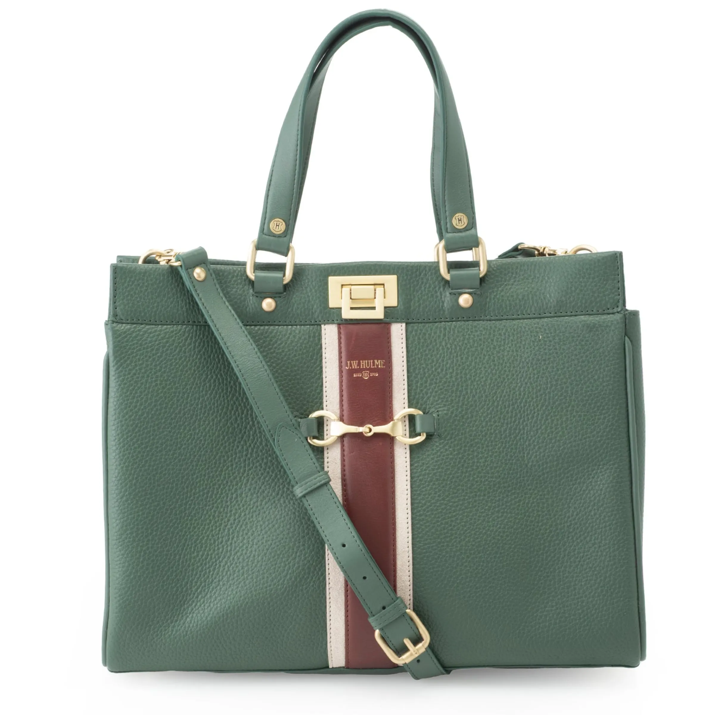 J. W. Hulme Co Celia Leather Tote W/Shoulder Strap> Totes
