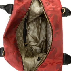 J. W. Hulme Co Chelsea Leather Trimmed Nylon Duffel Bag & Removable Pouch><noscript><img width=