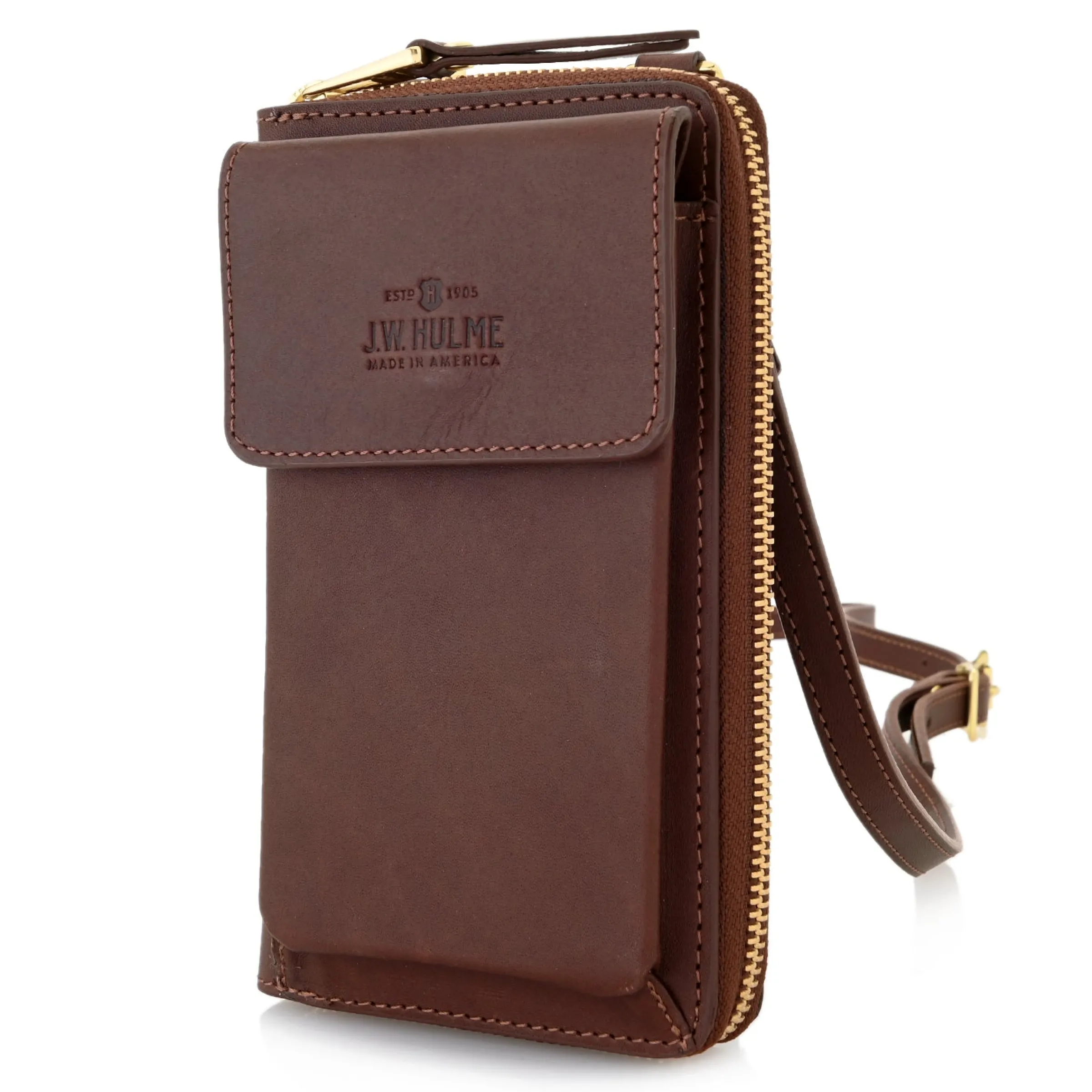 J. W. Hulme Co Excursion Cell Phone Zip Wallet Crossbody> Crossbody