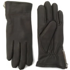 J. W. Hulme Co Hestra Charlene Deerskin Leather Zip Gloves>Women Outerwear