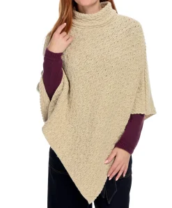 J. W. Hulme Co Irelandseye Newport High Neck Cable Poncho>Women Tops