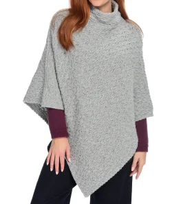 J. W. Hulme Co Irelandseye Newport High Neck Cable Poncho>Women Outerwear