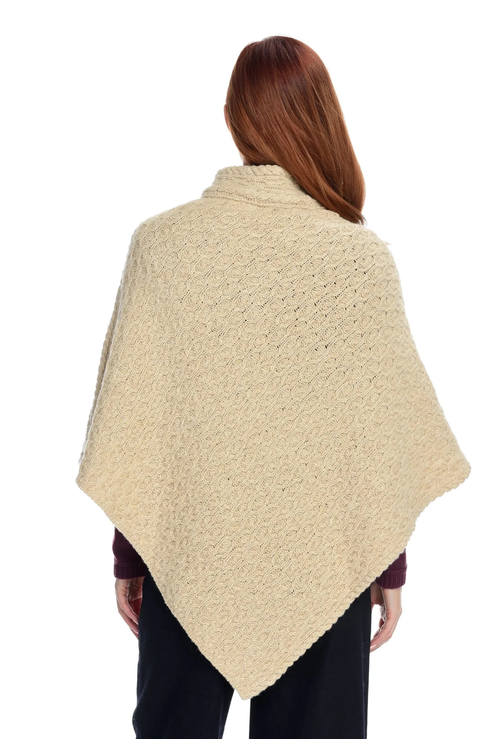 J. W. Hulme Co Irelandseye Newport High Neck Cable Poncho>Women Outerwear