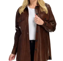 J. W. Hulme Co Lambskin Shirt Jacket>Women Outerwear