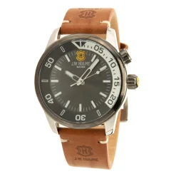 J. W. Hulme Co 43Mm Quartz Sunray Dial Leather Strap Watch Men's><noscript><img width=