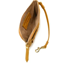 J. W. Hulme Co Pearl Zip Wristlet Pouch Pebble Leather><noscript><img width=