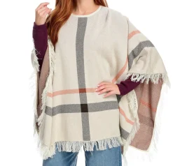 J. W. Hulme Co Plaid Poncho By Blue Ladies>Men Outerwear