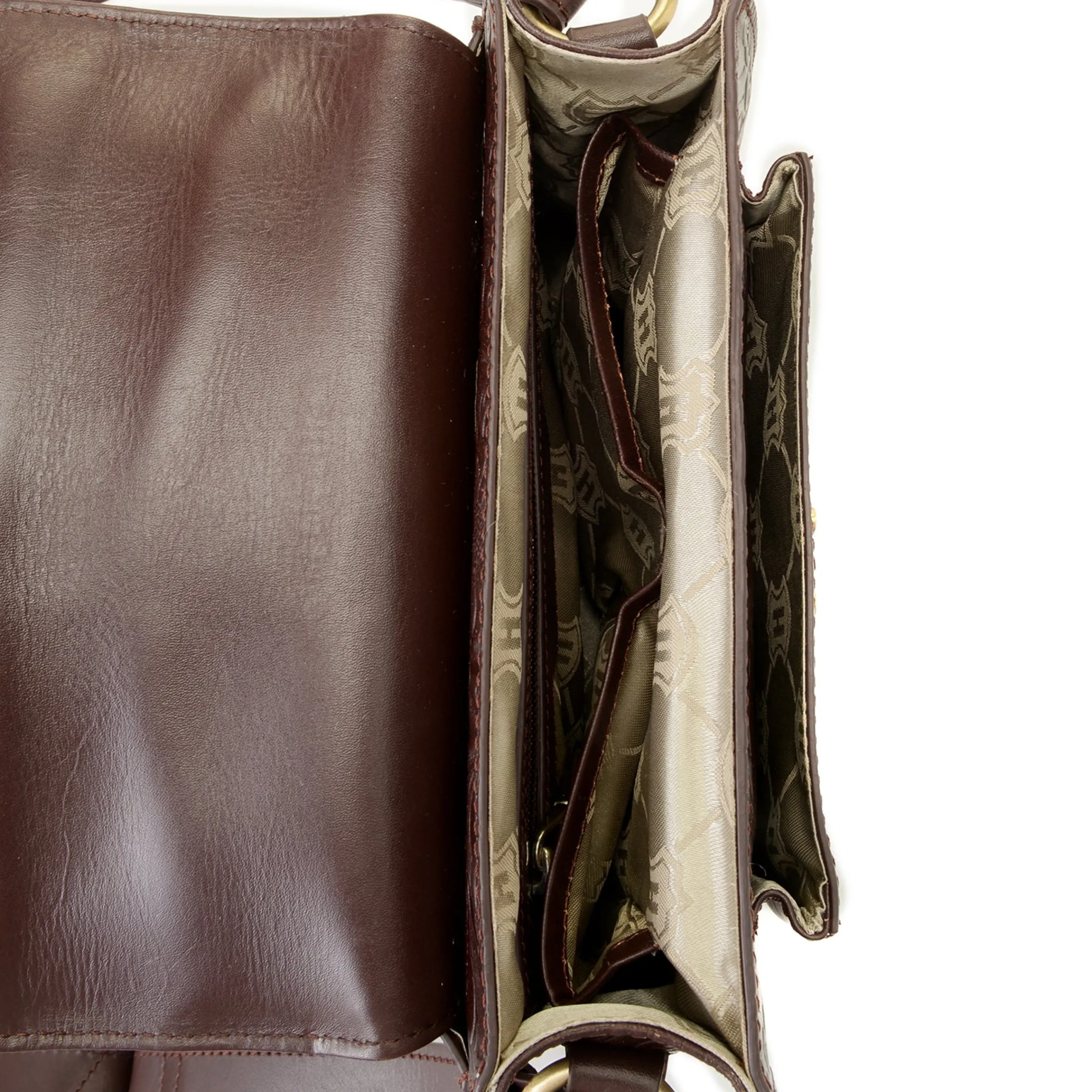 J. W. Hulme Co Reese Tooled Leather Saddle Crossbody Bag> Crossbody