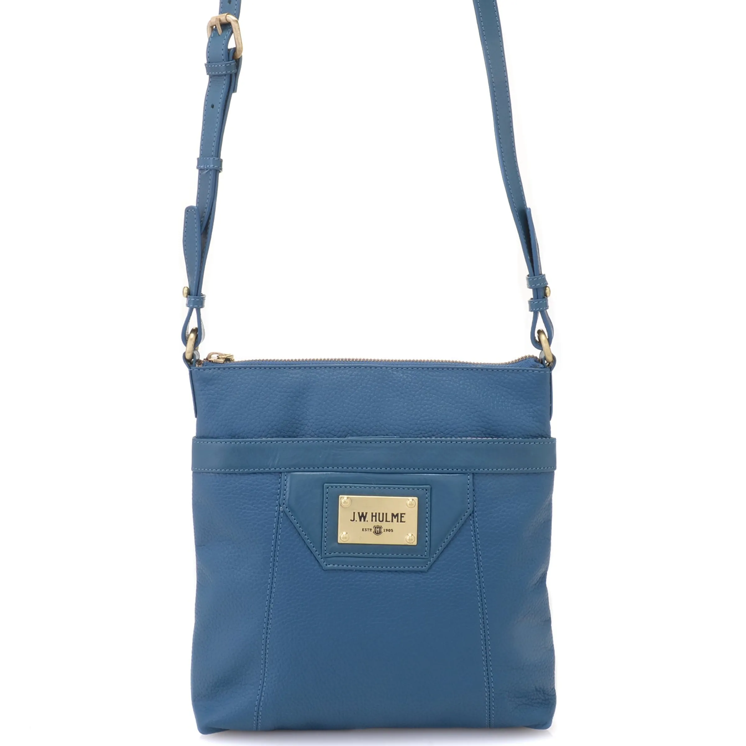 J. W. Hulme Co Skye Glazed Pebble Grain Leather Crossbody> Crossbody