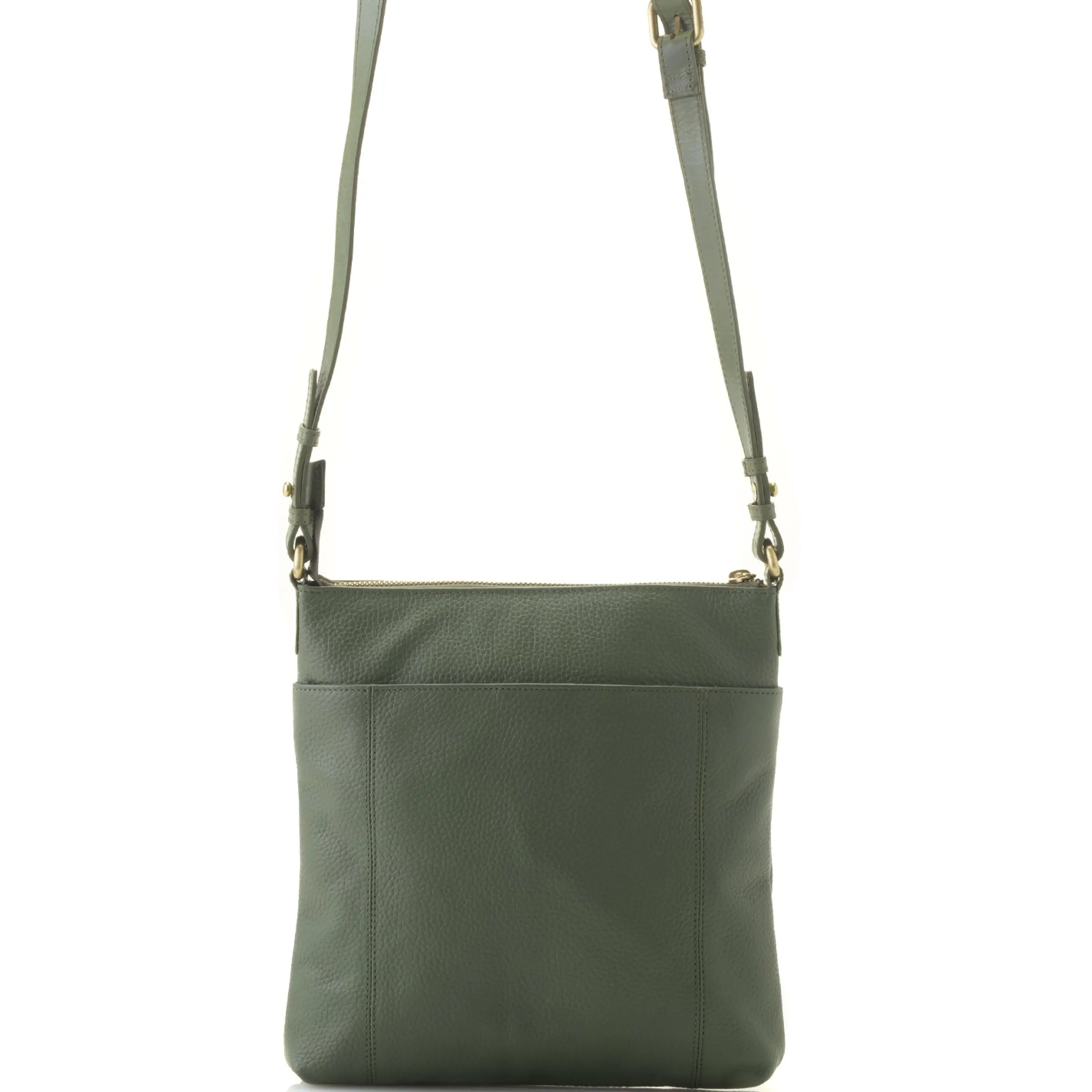 J. W. Hulme Co Skye Glazed Pebble Grain Leather Crossbody> Crossbody