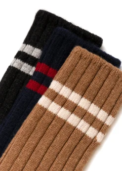J. W. Hulme Co American Trench Cashmere Double Stripe Socks><noscript><img width=