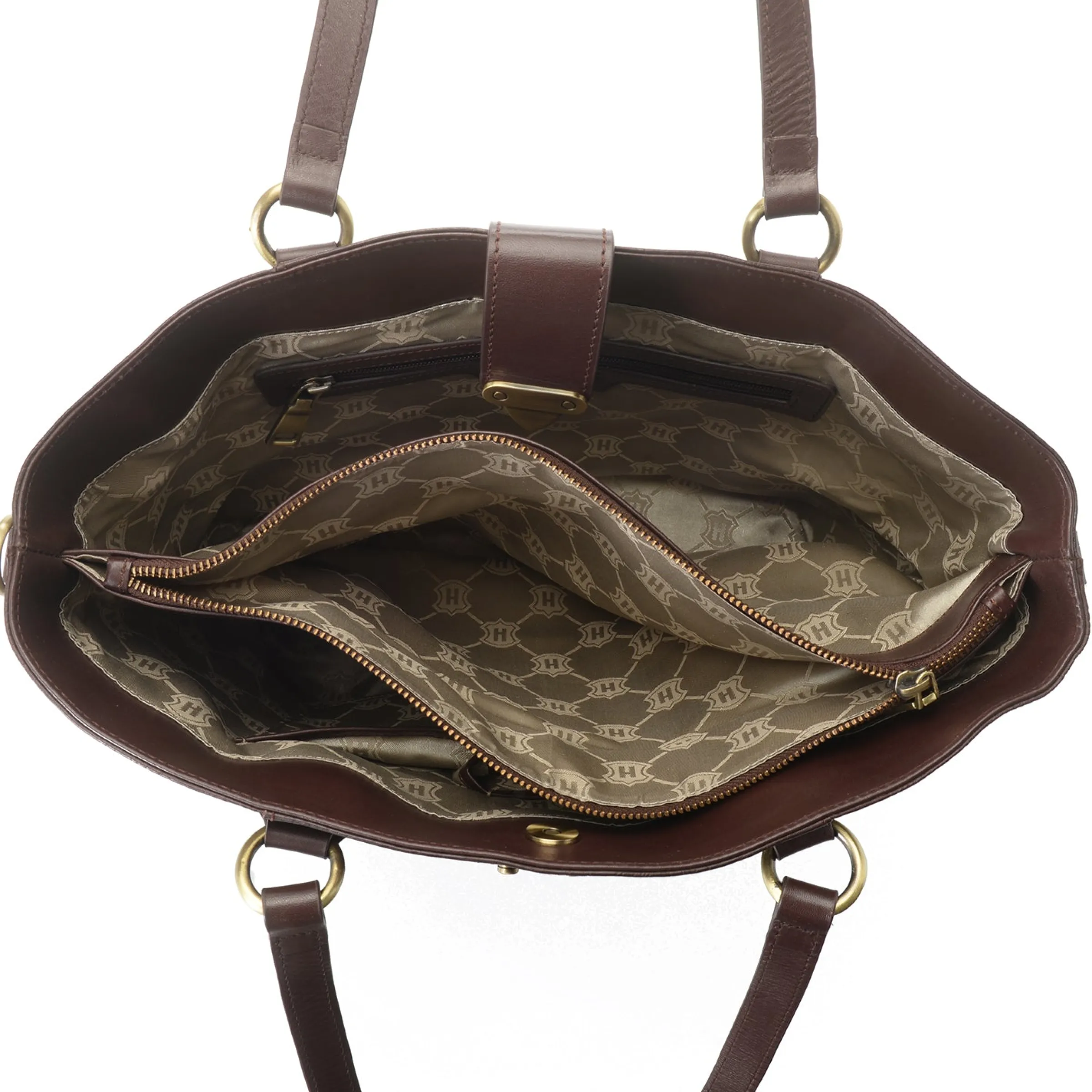 J. W. Hulme Co Reese Tooled Leather Lock Closure Tote Bag> Totes